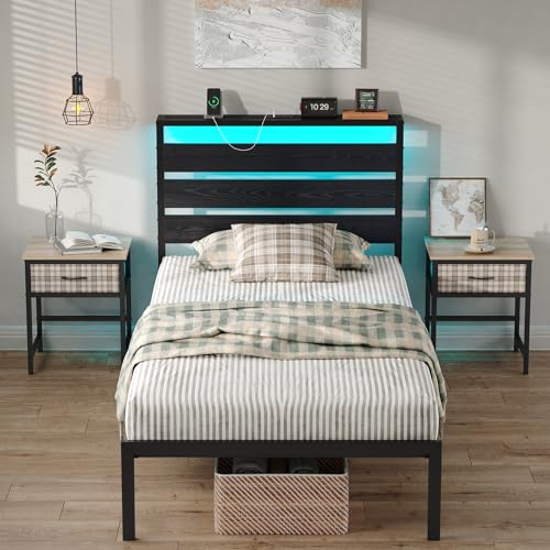 CollaredEagle Bed Frame with Headboard and Footboard