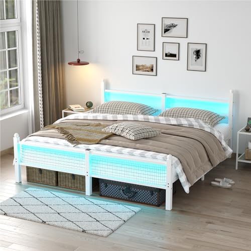CollaredEagle Bed Frame with Headboard and Footboard